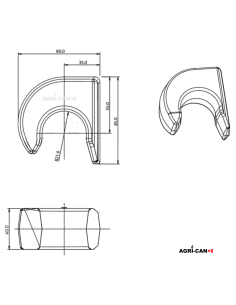 Replacement Weld-On Hook – ALO Euro 2