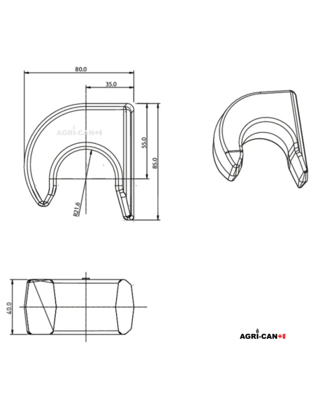 Crochet de remplacement - ALO Euro