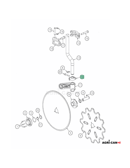 Collet pour charrue Kverneland