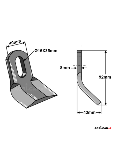 Couteau articulé pour Orsi
