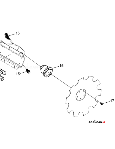 Complete Hub Bearing for Horsch Disc Harrow