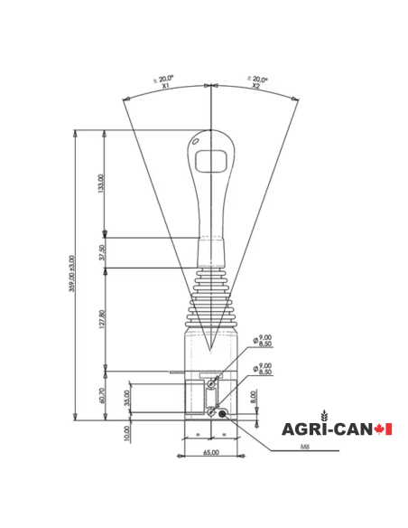 3e Fonction à 3 boutons pour manette de tracteur STOLL - Joystick