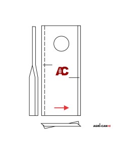 Claas Disco & Cougar - Couteau de faucheuse (Gauche) –... 2