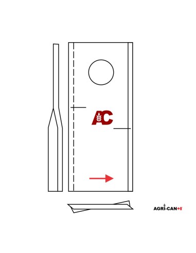 Claas Disco & Cougar - Couteau de faucheuse...